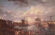 Thomas Pakenham The Port of Brest painting